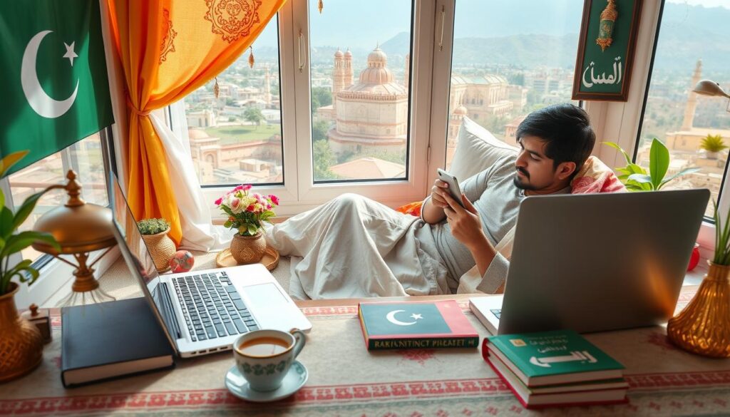 remote work Pakistan mobile